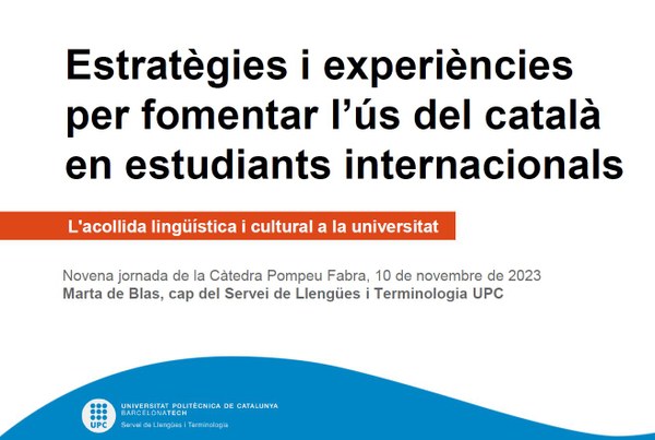 Novena Jornada Càtedra Pompeu Fabra