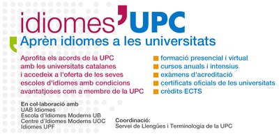 Aprèn idiomes a les universitats Aprèn idiomes a les universitats