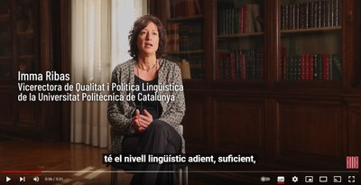 Compromís amb el Pla d'enfortiment de la llengua catalana en el sistema universitari i de recerca de Catalunya