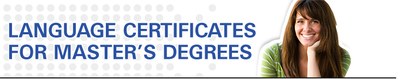 Language certificates for master's degree