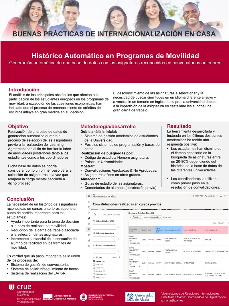 Histórico Automático en Programas de Movilidad